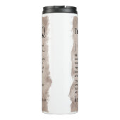 Psalm 23 Bijbeltekst  papier Thermosbeker (Achterkant)