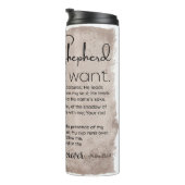 Psalm 23 Bijbeltekst  papier Thermosbeker (Geroteerd rechts)