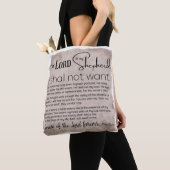 Psalm 23 Bijbeltekst  papier Tote Bag (Dichtbij)
