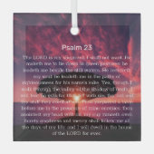 Psalm 23 Bijbelvers Boom Christelijk Glas Ornament (Voorkant)