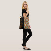 Psalm 23 Bijbelvers, Retro Print Tote Bag (Op model)