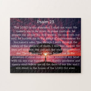 Psalm 23 Bijbelverse boom puzzle Legpuzzel