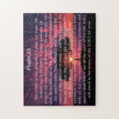 Psalm 23 Bijbelverse boom puzzle Legpuzzel (Verticaal)