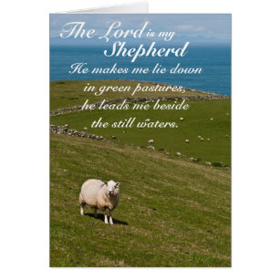 Psalm 23 Bijbelverse, Ierse Kaart van schapevelden