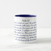 Psalm 23 Bijbelverse klassieke Mok, 11 oz koffie-M Mok (Midden)