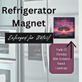 Psalm 23 Bijbelverse zonneboom Magneet