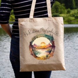 Psalm 23 Bijbelversie Tote Bag