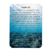 Psalm 23 Blauwe oceaanbodem Magneet (Verticaal)