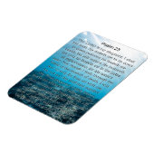 Psalm 23 Blauwe oceaanbodem Magneet (Linkerzijde)