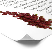 Psalm 23, Bloemengroen, Waarde Poster Papier (Mat) (Hoek)