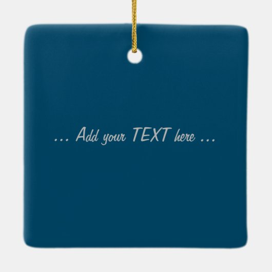 Psalm 23, Blue Sky, keramisch Ornament (Achterkant)