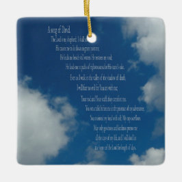 Psalm 23, Blue Sky, keramisch Ornament