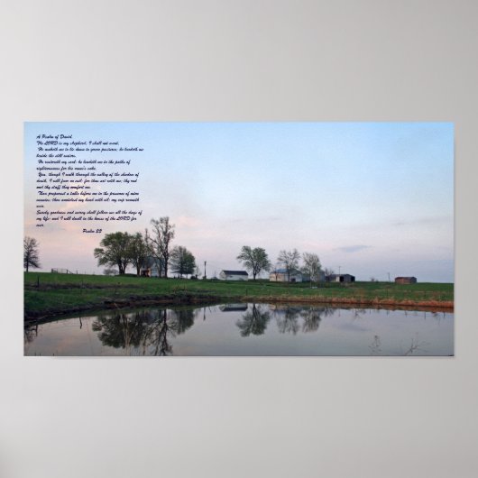 Psalm 23, Boerderij Pond poster (Voorkant)