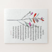 Psalm 23, botanisch uitdagend Puzzle Easy Legpuzzel (Horizontaal)