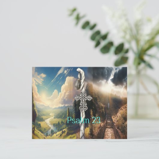 psalm 23 briefkaart (Staand voorkant)