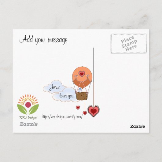 Psalm 23 briefkaart (Achterkant)