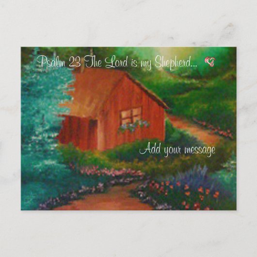 Psalm 23 briefkaart (Voorkant)
