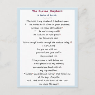 psalm 23 briefkaart