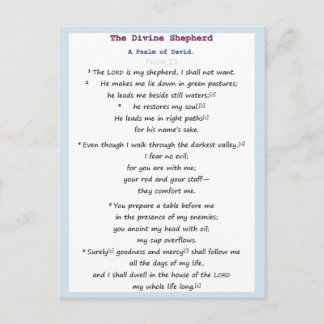 psalm 23 briefkaart