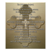 Psalm 23 - Bronze Foto Afdruk (Voorkant)