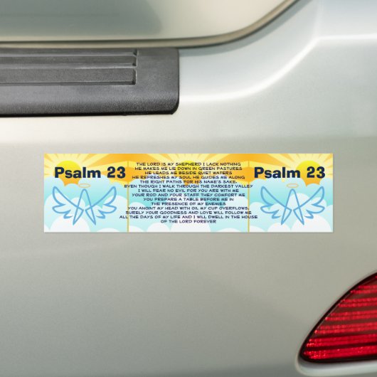 Psalm 23 bumpersticker (Op auto)