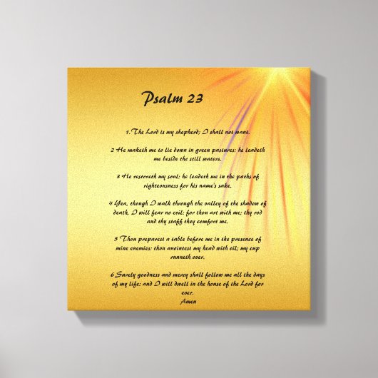 psalm 23 canvas afdruk (Voorkant)