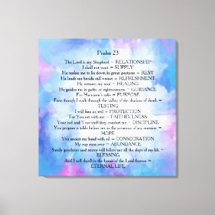 psalm 23 canvas afdruk