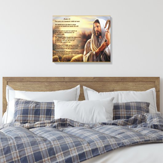 psalm 23 canvas afdruk (Insitu (Slaapkamer))