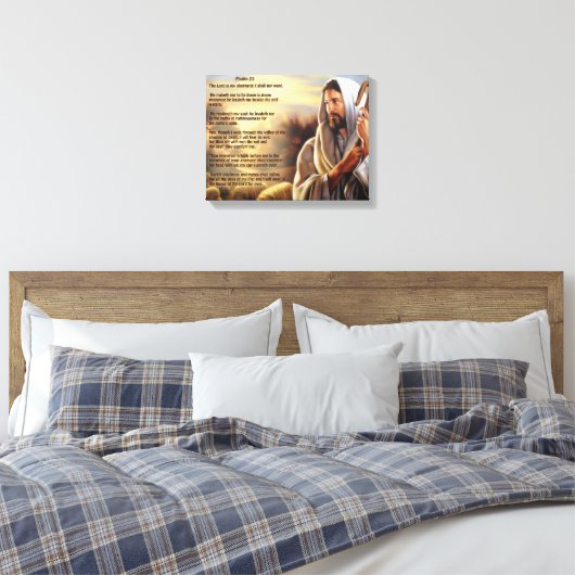 psalm 23 canvas afdruk (Insitu (Slaapkamer))