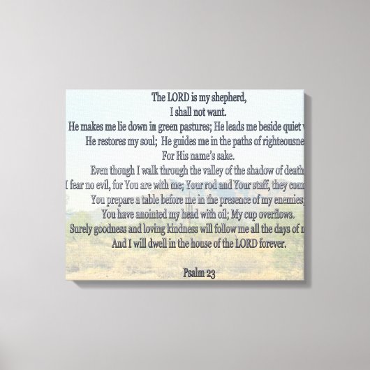 psalm 23 canvas afdruk (Voorkant)