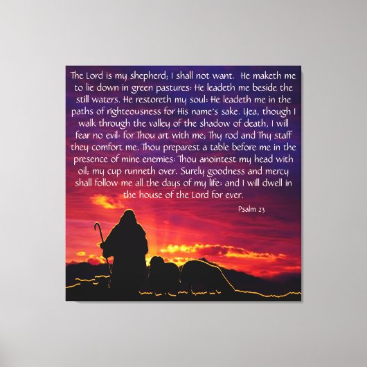 psalm 23 canvas afdruk (Voorkant)