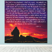 psalm 23 canvas afdruk (Insitu (Houten vloer))