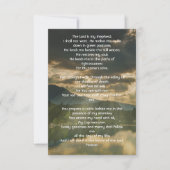 Psalm 23 Celebration of Life Service  Kaart (Voorkant)
