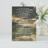 Psalm 23 Celebration of Life Service  Kaart (Staand voorkant)