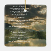 Psalm 23 Celebration of Life Service Keramisch Ornament (Achterkant)