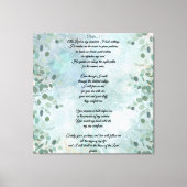Psalm 23 Celestial Blue Abstract Canvas Afdruk (Voorkant)