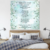 Psalm 23 Celestial Blue Abstract Canvas Afdruk (Insitu (Slaapkamer))