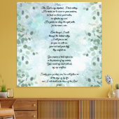 Psalm 23 Celestial Blue Abstract Canvas Afdruk (Insitu (Woonkamer))