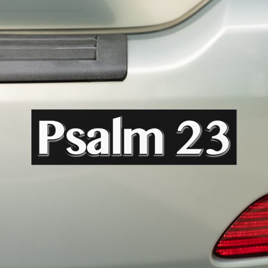 Psalm 23 Christelijk Bumpersticker (Op auto)