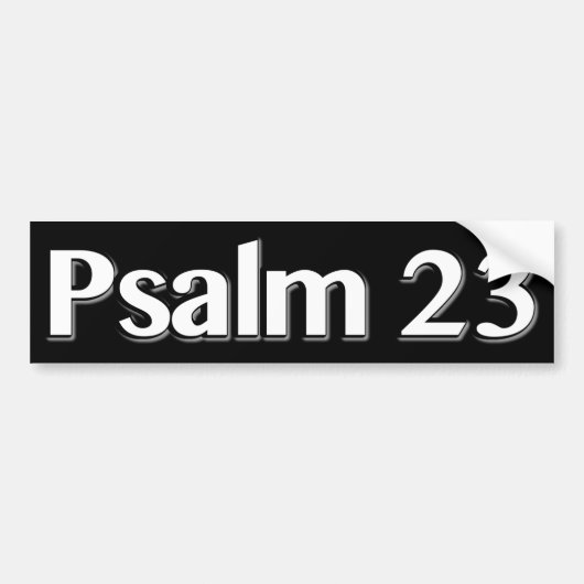 Psalm 23 Christelijk Bumpersticker (Voorkant)