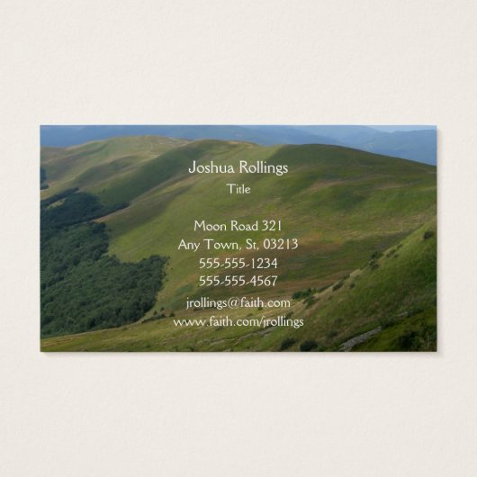 psalm 23 | CHRISTELIJK INSPIREREND Visitekaartjes (Achterkant)