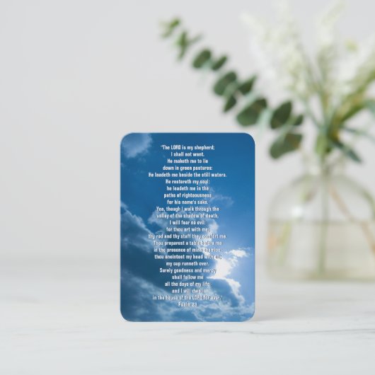 Psalm 23 - Christelijk Visitekaartje (Staand voorkant)