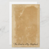 Psalm 23 Christelijke Bijbelvers Oude Perkamentrol Briefpapier (Voorkant / Achterkant)