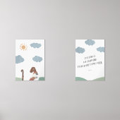 Psalm 23 Christelijke kinder kinderkamer kunst set (Voorkant)