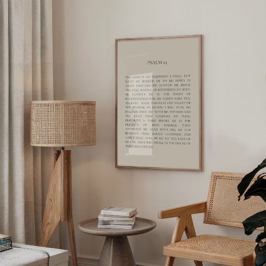 Psalm 23 Christelijke kunst Poster