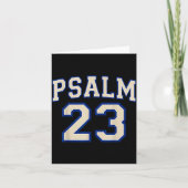 Psalm 23 Christian Faith Ivory And Blue Varisty Le Kaart (Voorkant)