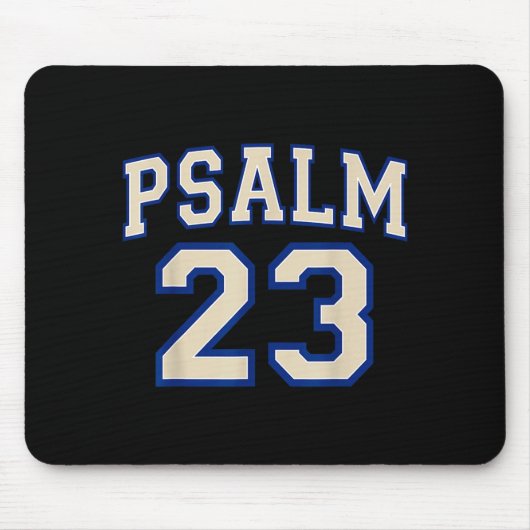 Psalm 23 Christian Faith Ivory And Blue Varisty Le Muismat (Voorkant)
