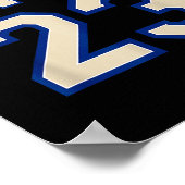 Psalm 23 Christian Faith Ivory And Blue Varisty Le Poster (Hoek)