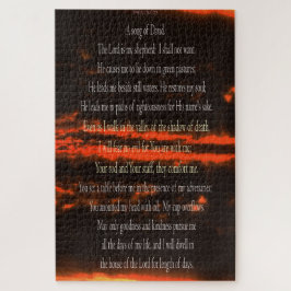 Psalm 23, Dark Red Sky, 1014 pcs, moeilijke puzzel