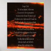 Psalm 23, Dark Red Sky, Value Poster Paper (Matte) (Voorkant)